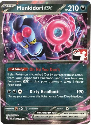 SV Shrouded Fable 037/064 Munkidori ex (Prize Pack League Promo)