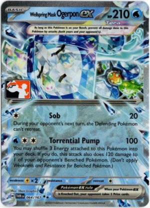 SV Twilight Masquerade 064/167 Wellspring Mask Ogerpon ex (Prize Pack League Promo)