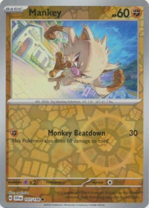 Scarlet & Violet (Base Set) 107/198 Mankey (Reverse Holo)