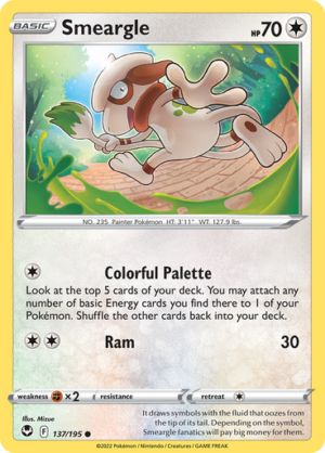 SWSH Silver Tempest 137/195 Smeargle