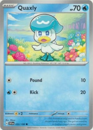 Scarlet & Violet (Base Set) 052/198 Quaxly (Non-Holo)