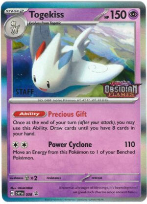 Scarlet & Violet Promo SVP038 Togekiss (STAFF)