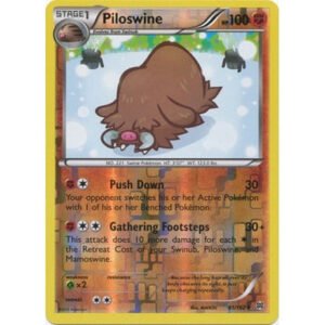 XY Break Through 081/162 Piloswine (Reverse Holo)