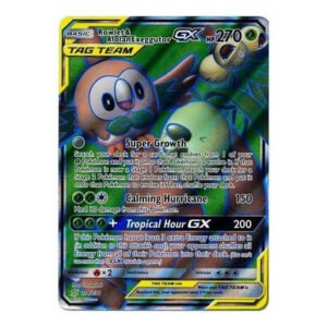 SM Unified Minds 214/236 Rowlet & Alolan Exeggutor GX (Tag Team Full Art)