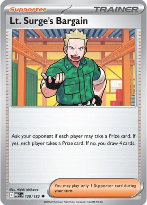 Mega Evolution 120/132 Lt. Surge's Bargain