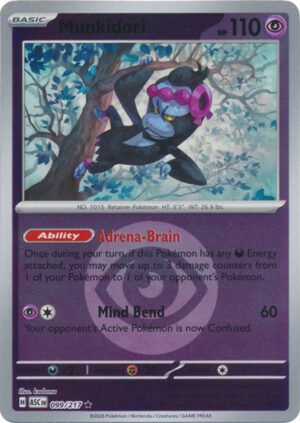 ME Ascended Heroes 099/217 Munkidori (Reverse Holo ENERGY SYMBOL)