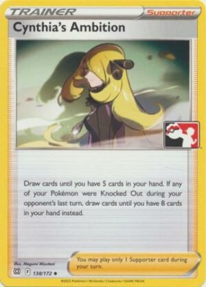 Brilliant Stars 138/172 Cynthia's Ambition (Prize Pack League Promo Non-Holo)