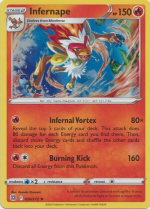 Brilliant Stars 026/172 Infernape (Holo)
