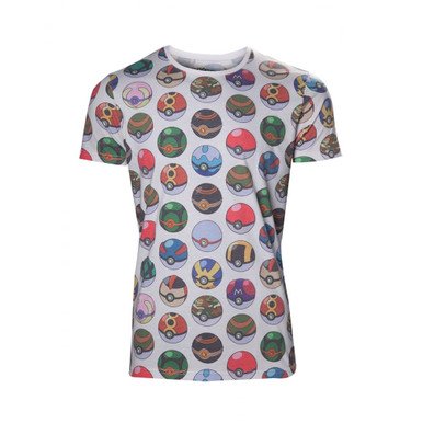 Pokemon - Allover Print Poke Ball T-Shirt