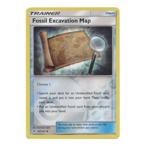 SM Forbidden Light 107/131 Fossil Excavation Map (Reverse Holo)