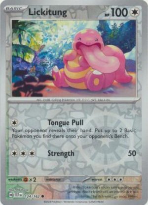 SV Temporal Forces 124/162 Lickitung (Reverse Holo)
