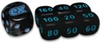 Black Bolt Black w/ Blue Die & Small Black w/ Blue Dice (6)