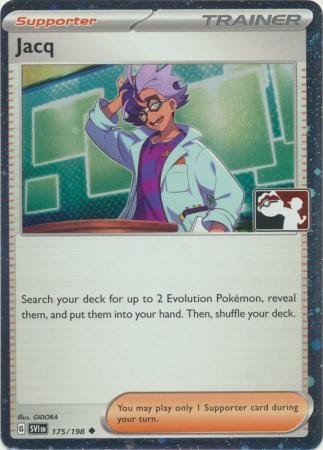 Scarlet & Violet (Base Set) 175/198 Jacq (Prize Pack League Promo Cosmo Holo)