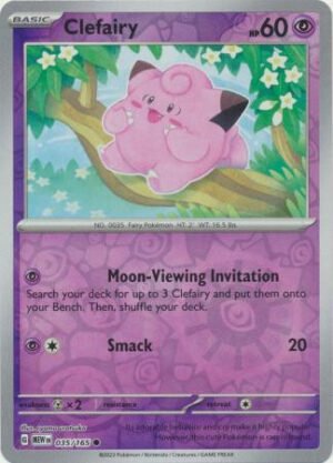 Scarlet & Violet 151 035/165 Clefairy (Reverse Holo)