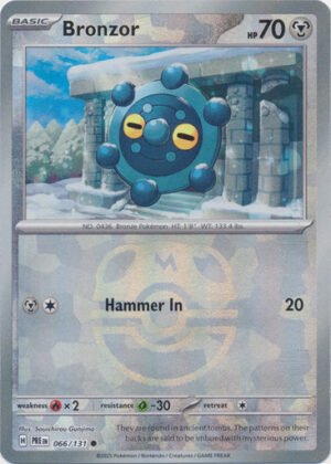 SV Prismatic Evolutions 066/131 Bronzor (MASTER BALL Pattern Holo)