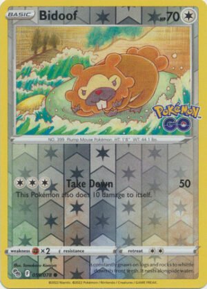 Pokemon GO 059/078 Bidoof (Reverse Holo)