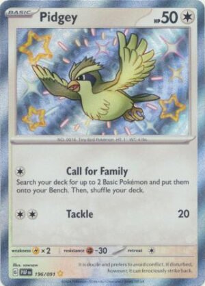 SV Paldean Fates 196/091 Pidgey (Holo Shiny)