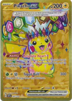 SV Surging Sparks 247/191 Pikachu ex (Secret Rare)