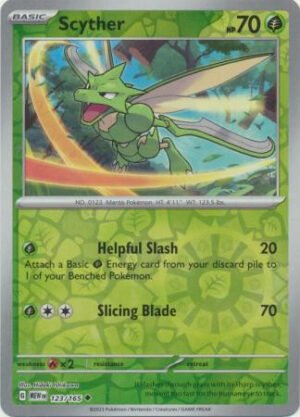 Scarlet & Violet 151 123/165 Scyther (Reverse Holo)
