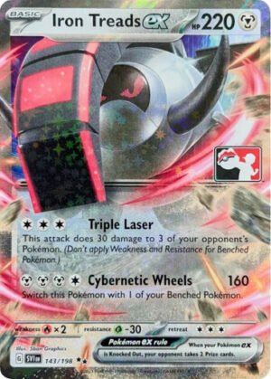 Scarlet & Violet (Base Set) 143/198 Iron Treads ex (Prize Pack League Promo)