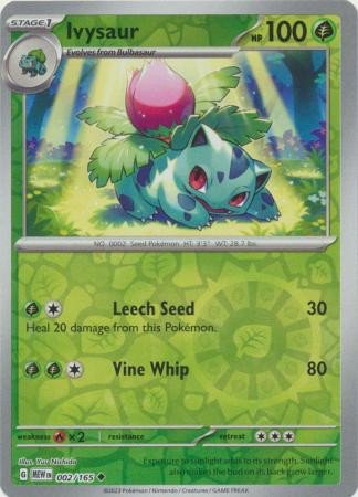 Scarlet & Violet 151 002/165 Ivysaur (Reverse Holo)