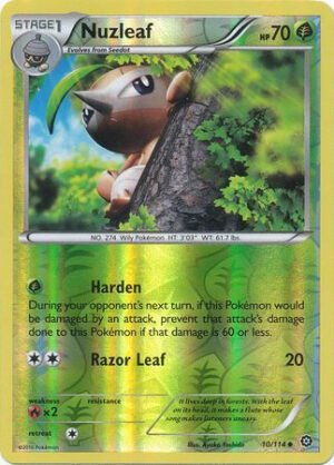 XY Steam Siege 10/114 Nuzleaf (Reverse Holo)