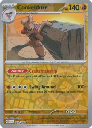 SV Black Bolt 049/086 Conkeldurr (Reverse Holo)