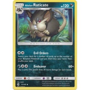 Sun and Moon (Base Set) 77/149 Alolan Raticate