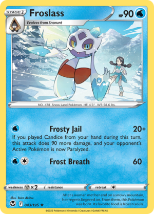 SWSH Silver Tempest 043/195 Froslass