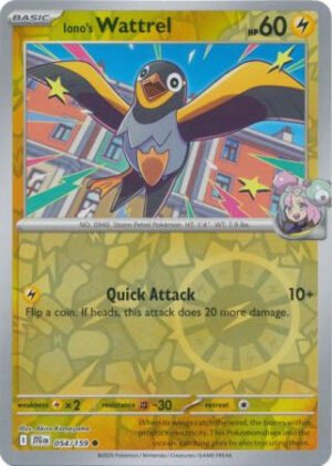 SV Journey Together 054/159 Iono's Wattrel (Reverse Holo)