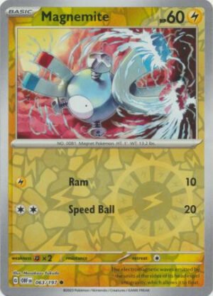 SV Obsidian Flames 063/197 Magnemite (Reverse Holo)