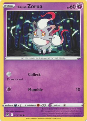 SWSH Lost Origin 075/196 Hisuian Zorua