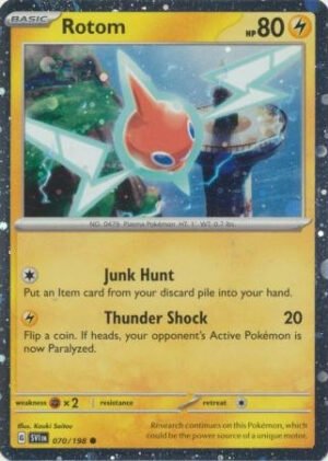 Scarlet & Violet (Base Set) 070/198 Rotom (Cosmo Holo)