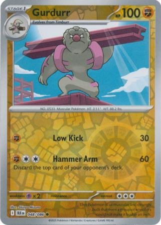 SV Black Bolt 048/086 Gurdurr (Reverse Holo)