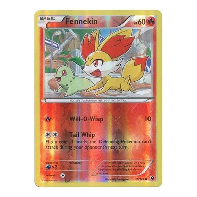 XY Fates Collide 10/124 Fennekin (Reverse Holo)