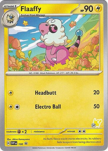 Scarlet & Violet Promo SVP108 Flaafy (Pikachu Symbol 37)