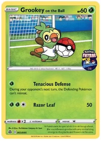 Pokemon Futsal 003/005 Grookey on the Ball (SEALED)