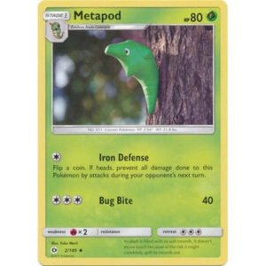 Sun and Moon (Base Set) 2/149 Metapod