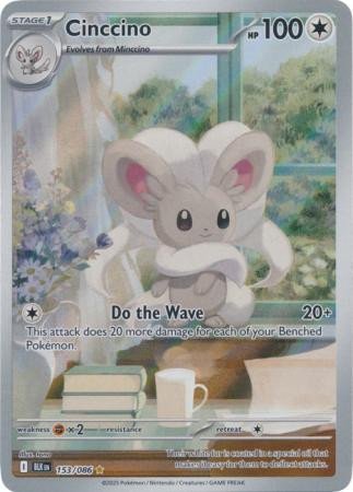 SV Black Bolt 153/086 Cinccino (Illustration Rare)