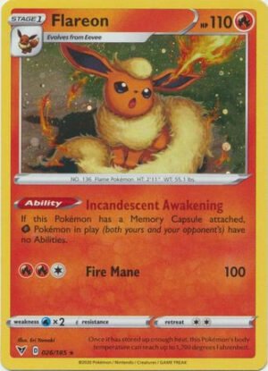 Vivid Voltage 026/185 Flareon (Cosmo Holo)