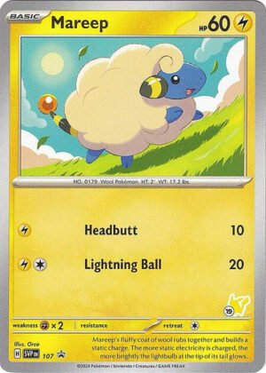 Scarlet & Violet Promo SVP107 Mareep (Pikachu Symbol 19)