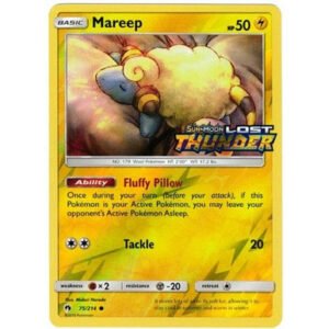 SM Lost Thunder 75/214 Mareep (Reverse Holo w/ Lost Thunder Stamp)