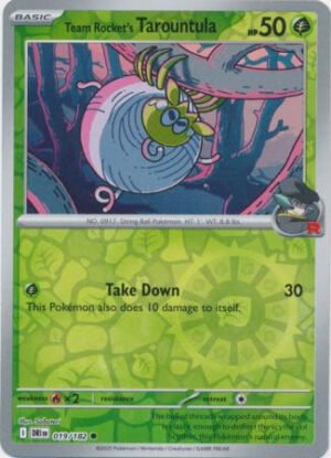 SV Destined Rivals 019/182 Team Rocket’s Tarountula (Reverse Holo)