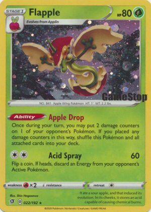 Rebel Clash 022/192 Flapple (Cosmo Gamestop Stamp)