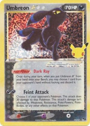 Celebrations Classic Collection 17/17 Umbreon (Gold Star) (Holo)