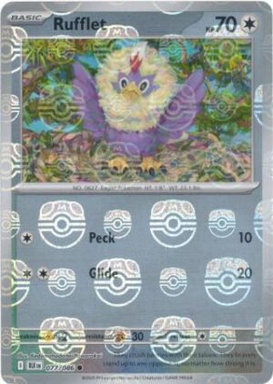 SV Black Bolt 077/086 Rufflet (MASTER BALL Reverse Holo)