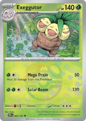 SV Prismatic Evolutions 002/131 Exeggutor (MASTER BALL Pattern Holo)