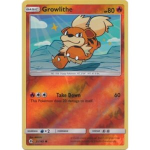 Sun and Moon (Base Set) 21/149 Growlithe (Reverse Holo)