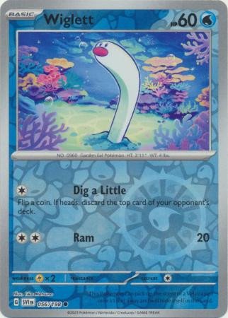 Scarlet & Violet (Base Set) 056/198 Wiglett (Reverse Holo)