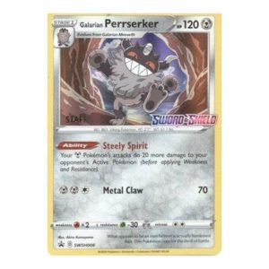 Sword & Shield Promo SWSH008 Galarian Perrserker (STAFF)